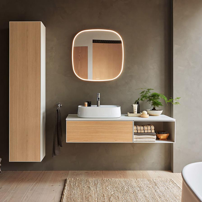Duravit Zencha Раковина 42х42х14см, накладная, 1 отв., цвет: белый глянцевый