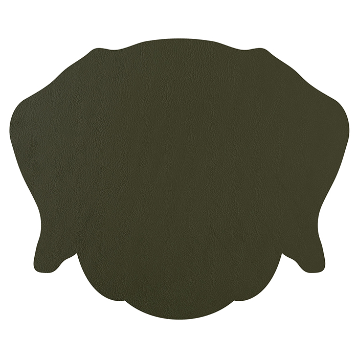 ADJ Плейсмат детский Dog, 42x35 см, цвет: горчичный/оливковый