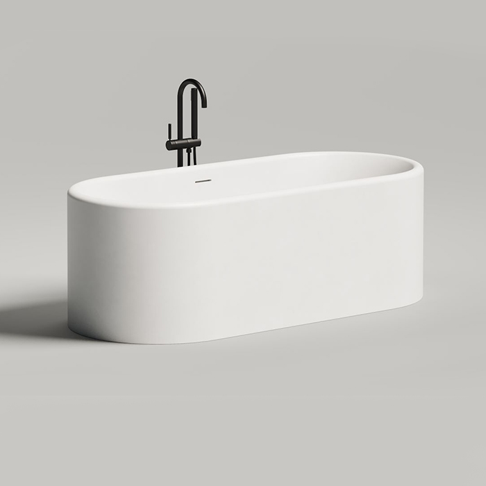 Salini Perla Plus Ванна отдельностоящая 170x80см, материал S-Stone, цвет: белый матовый