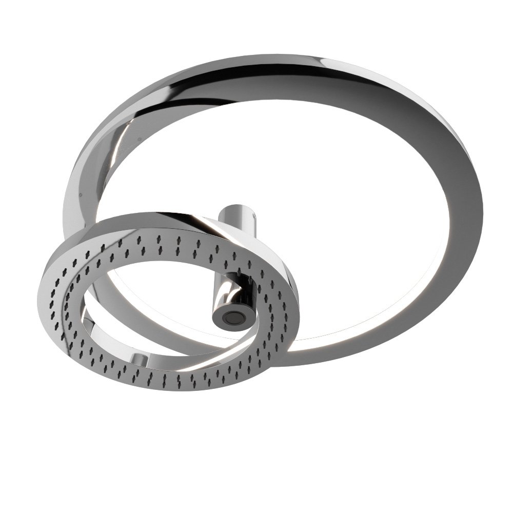 Верхний душ Treemme Shower and Thermostatic диаметр 280(500) мм с 2-мя режимами и LED подсветкой — IT9B91CCZZLD