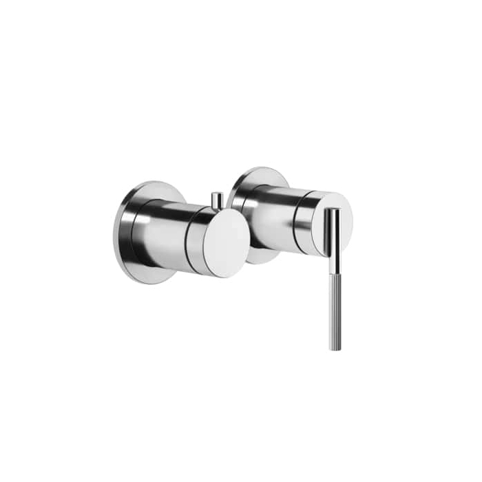 Встраиваемый однорычажный смеситель Gessi Ingranaggio на 2 выхода с перекл., внешняя часть, цвет: хром