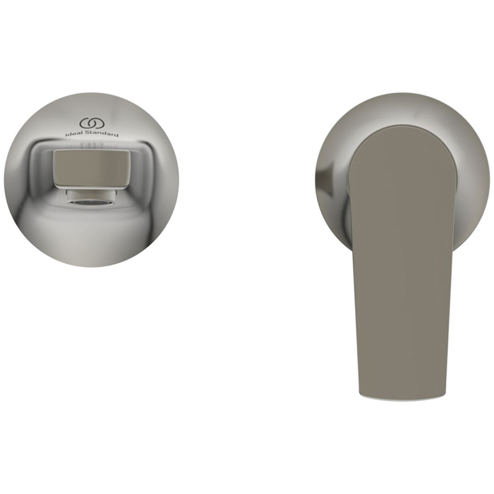 Смеситель для раковины Ideal Standard La Dolce Vita, встраиваемый, излив: 21см, цвет: PVD Silver Storm (Серебряный Шторм)