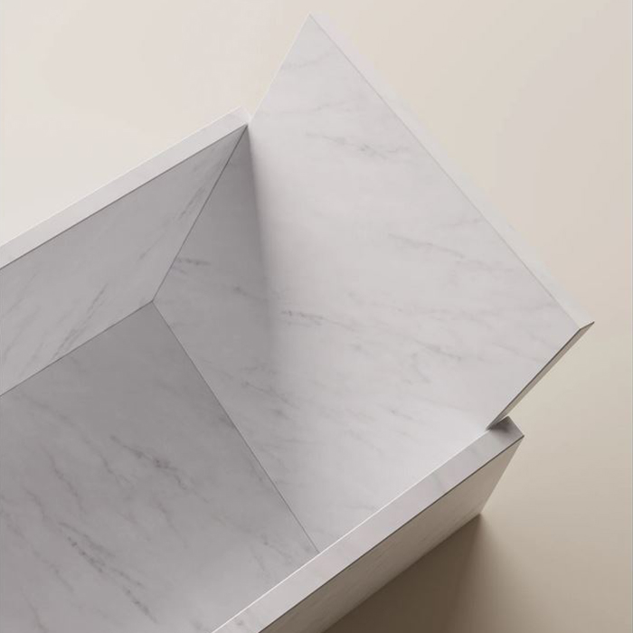 Agape Face a face Ванна 185х73х54/76.5см, отдельностоящая, с сифоном, цвет: Bianco Carrara