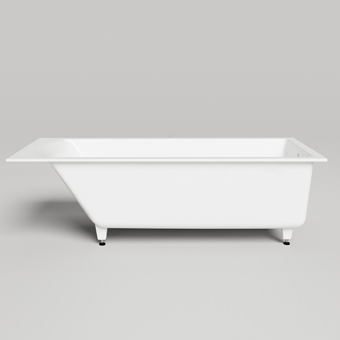 Salini Cascata Встраиваемая ванна 170x70x55.2см, ножки, сифон, материал: S-Sense, цвет: белый глянцевый