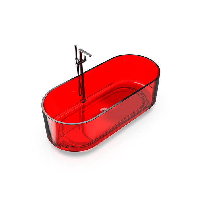 Knief Ellipse shape Ванна отдельностоящая 170x75x56см, из полимерного материала, цвет: Rubin # 040