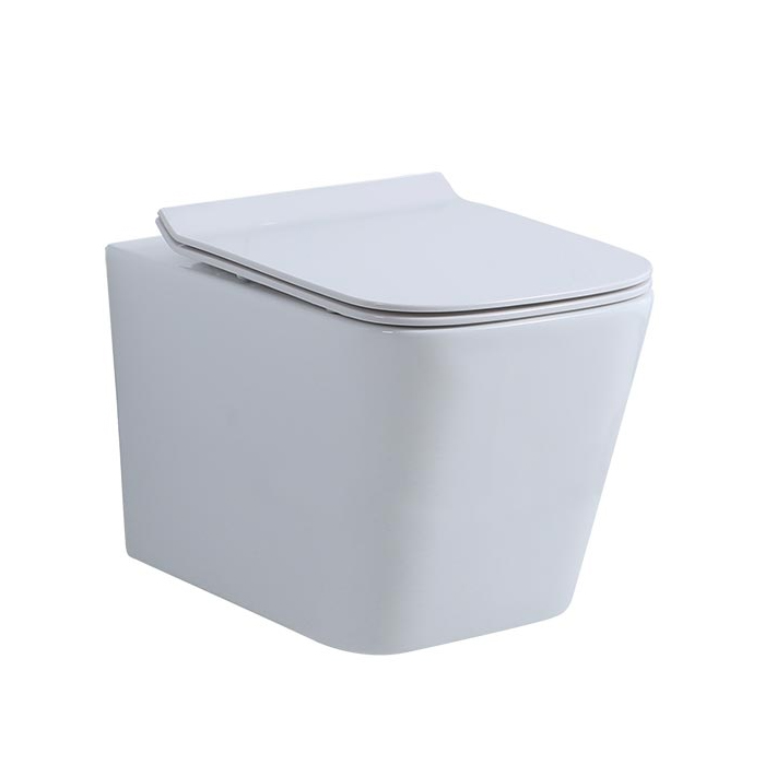 NEMO Унитаз 53x36см, подвесной, безободковый, tornado, сиденье микролифт, цвет: белый матовый