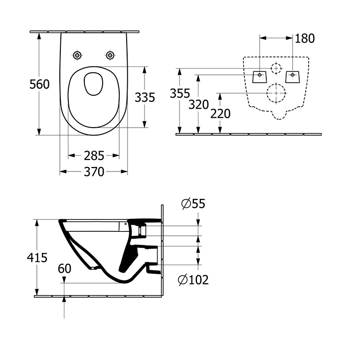 Villeroy&Boch Subway 3.0 Унитаз подвесной, безободковый tornado, сиденье в комплекте SoftClosing, цвет: альпийский белый