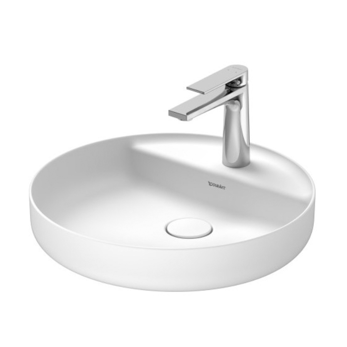 Duravit Vitrium Раковина 46см, накладная, 1 отв., круглая, без перелива, цвет: белый матовый