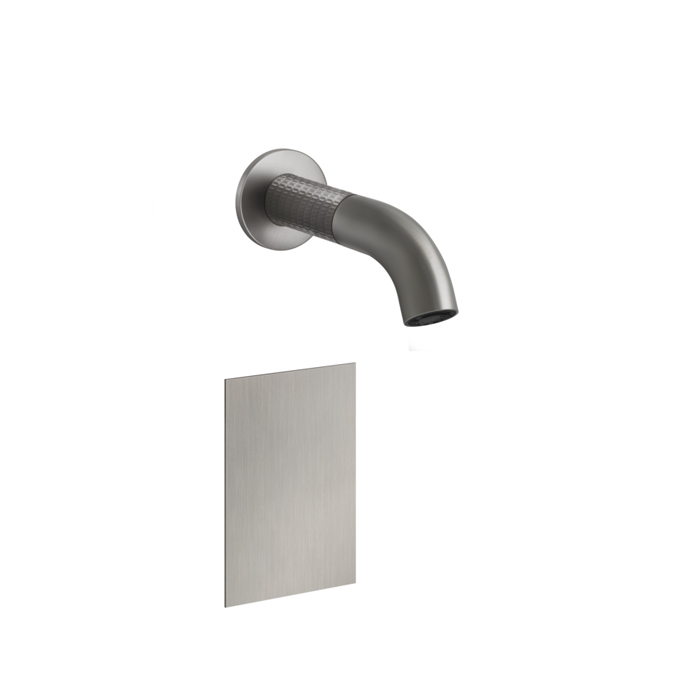 Смеситель для раковины Gessi 316, настенный, электронный, внешняя часть, цвет: Steel Brushed