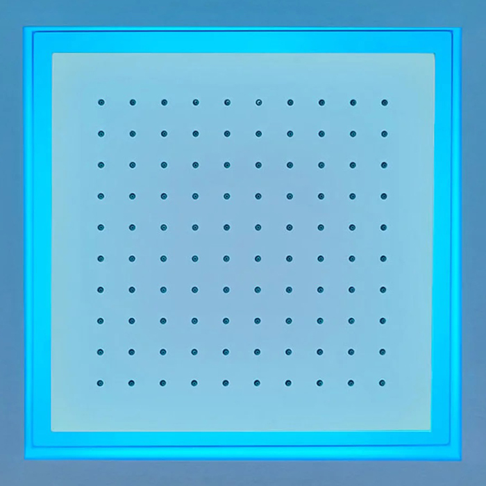 Душевая система Antonio Lupi Meteo 35 x 35 x 11 см, цвет: белый, с подсветкой