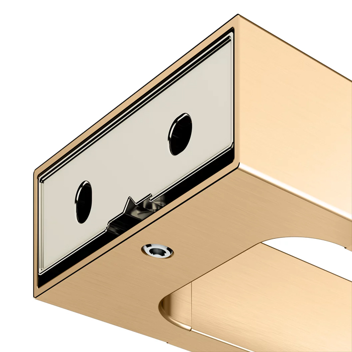 Полотенцедержатель Keuco Edition 11, подвесной, двойной, цвет: brushed brass