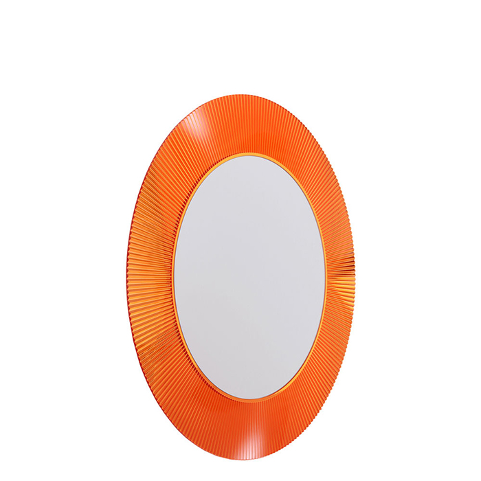 Laufen Kartell Зеркало круглое d=78см, настенное, без подсветки, цвет: оранжевый