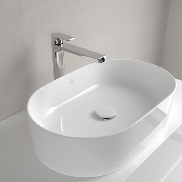 Villeroy&Boch Collaro Раковина накладная, 56x36х14.5см, без отв., цвет: альпийский белый