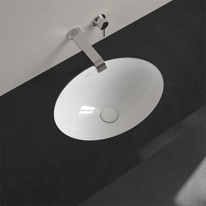 Villeroy&Boch Loop&Friends Раковина 48.5х32.5х21.5см, встраиваемая снизу, без отв., с переливом, цвет: альпийский белый