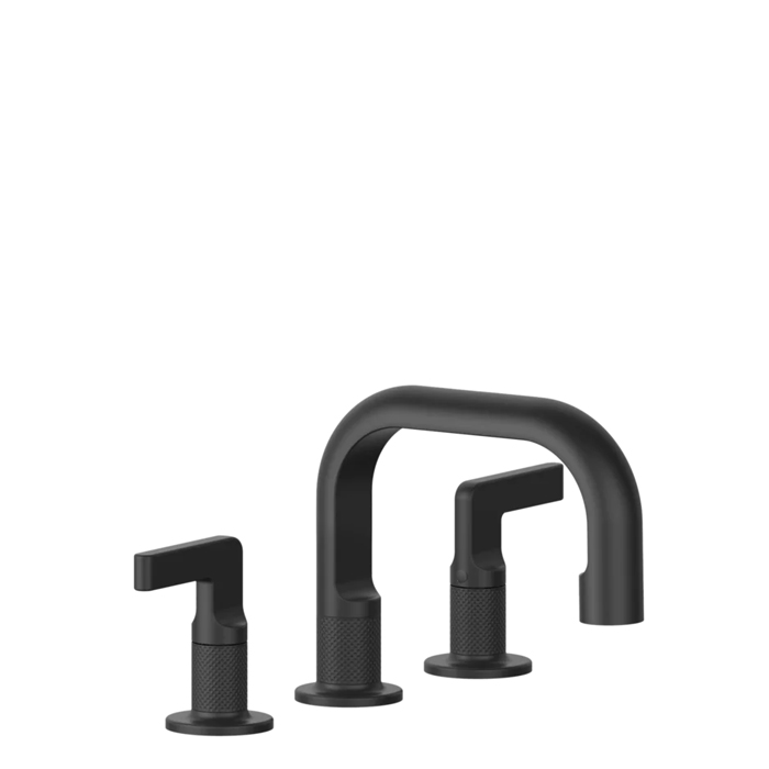 Смеситель для раковины Gessi Inciso- на 3 отверстия, соединительные шланги на 3/8”, без донного клапана, цвет: black XL