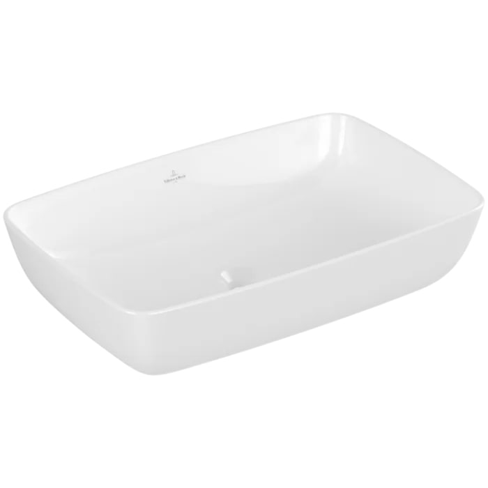 Villeroy&Boch Artis Раковина 58х38.5х12.5см, накладная, без отв., без перелива, TitanCeram, цвет: альпийский белый