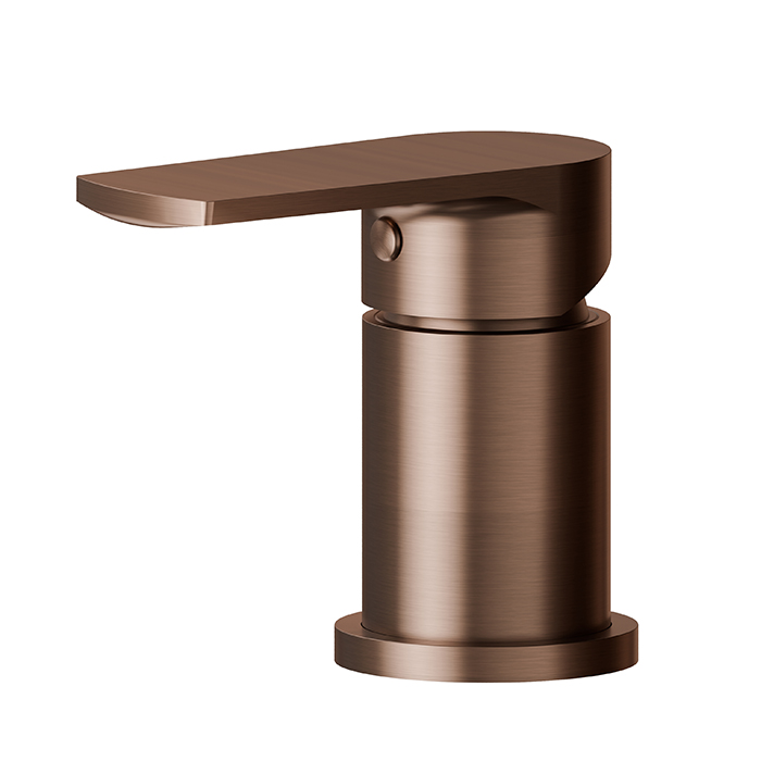 Переключатель Newform Haka потоков на борт ванны, на 1 источник, цвет: PVD brushed copper bronze