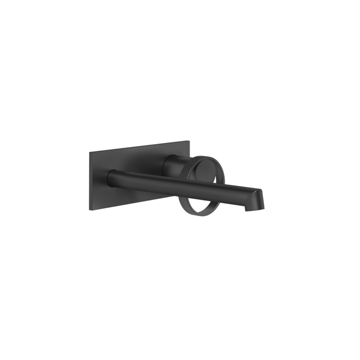 Смеситель для раковины Gessi Anello, настенный, с изливом 194-214 мм, цвет: Black XL