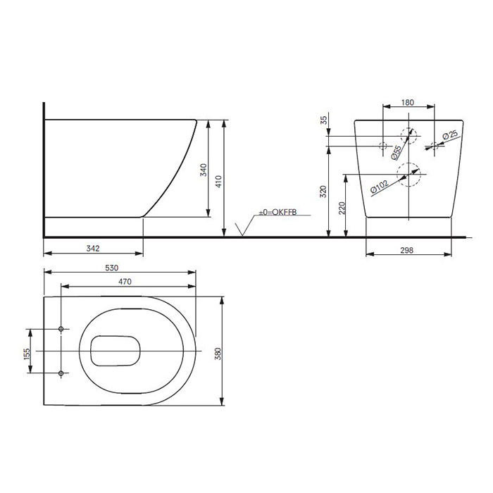 Унитаз подвесной TOTO NC 38x53x34см, безободковый, Tornado Flush, CeFiONtect, цвет: белый