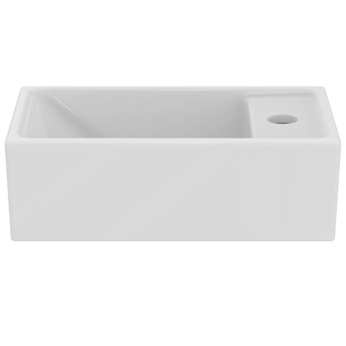 Ideal Standard i.life S Раковина 37х21xh12см., подвесная, с 1 отв., Dx, без перелива, цвет: белый глянец