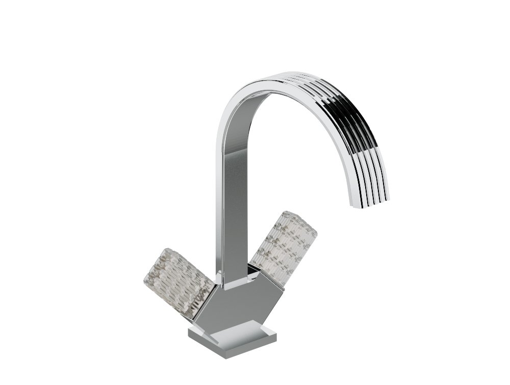 Двухвентильный смеситель для раковины Treemme Kea 190 — IT7A14CCR_ZZ