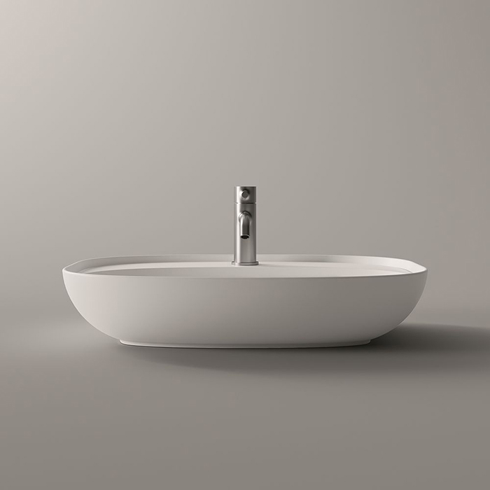Alice Form Oval Раковина 60x45х12см, накладная, 1 отв., цвет: белый глянцевый