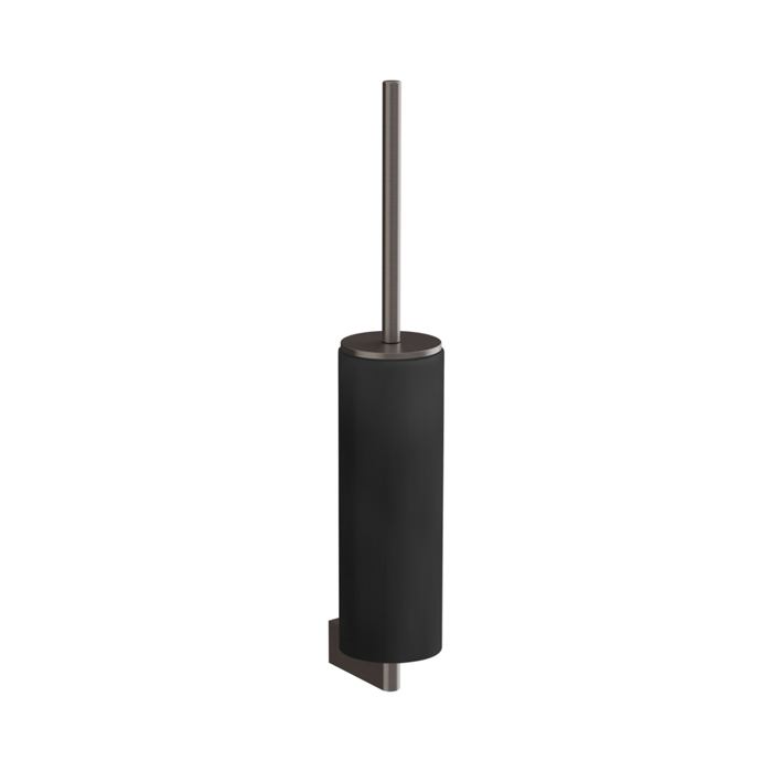 Туалетный ершик Gessi Origini, подвесной, цвет: черный/Black Metal Brushed PVD