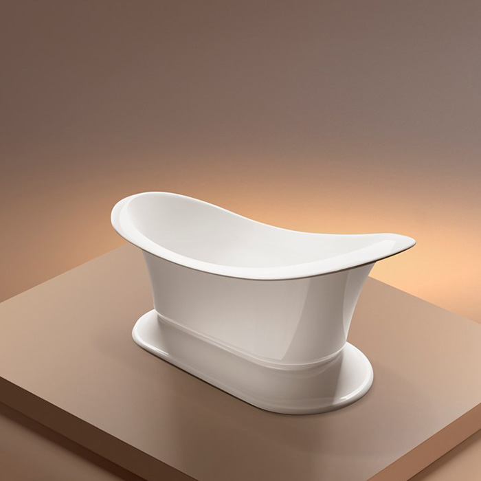 Gruppo Treesse Grand Soleil Ванна отдельностоящая 185x85см, цвет: хром/белый