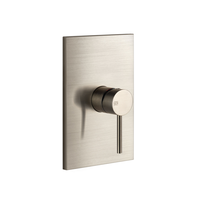 Смеситель для душа Gessi Emporio Via tortona, подвесной, термостатический, цвет: Finox Brushed Nickel