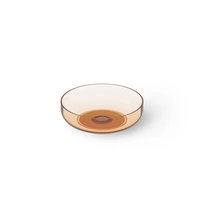 Dea Design Washbasins Раковина 40х40х12см, накладная, без отв., Glasstech, прозрачная смола, цвет: Sunset R1