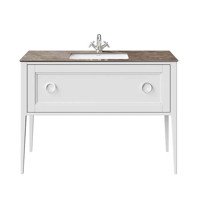 Kerama Marazzi Plaza Classic Тумба напольная 120см, 1 ящик, цвет: белый матовая