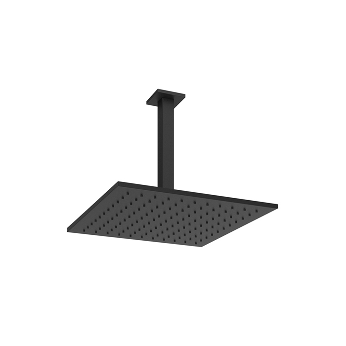 Верхний душ Gessi Emporio shower 30х30см, потолочный, поворотная с шарниром, с защитой от известкового налёта, цвет: Black XL