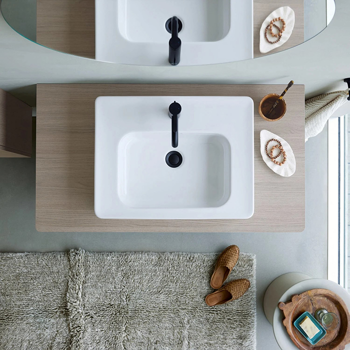 Duravit Soleil by Starck Раковина 60х48х14.5см, подвесная/накладная, 1 отв., с переливом, WonderGliss, цвет: белый