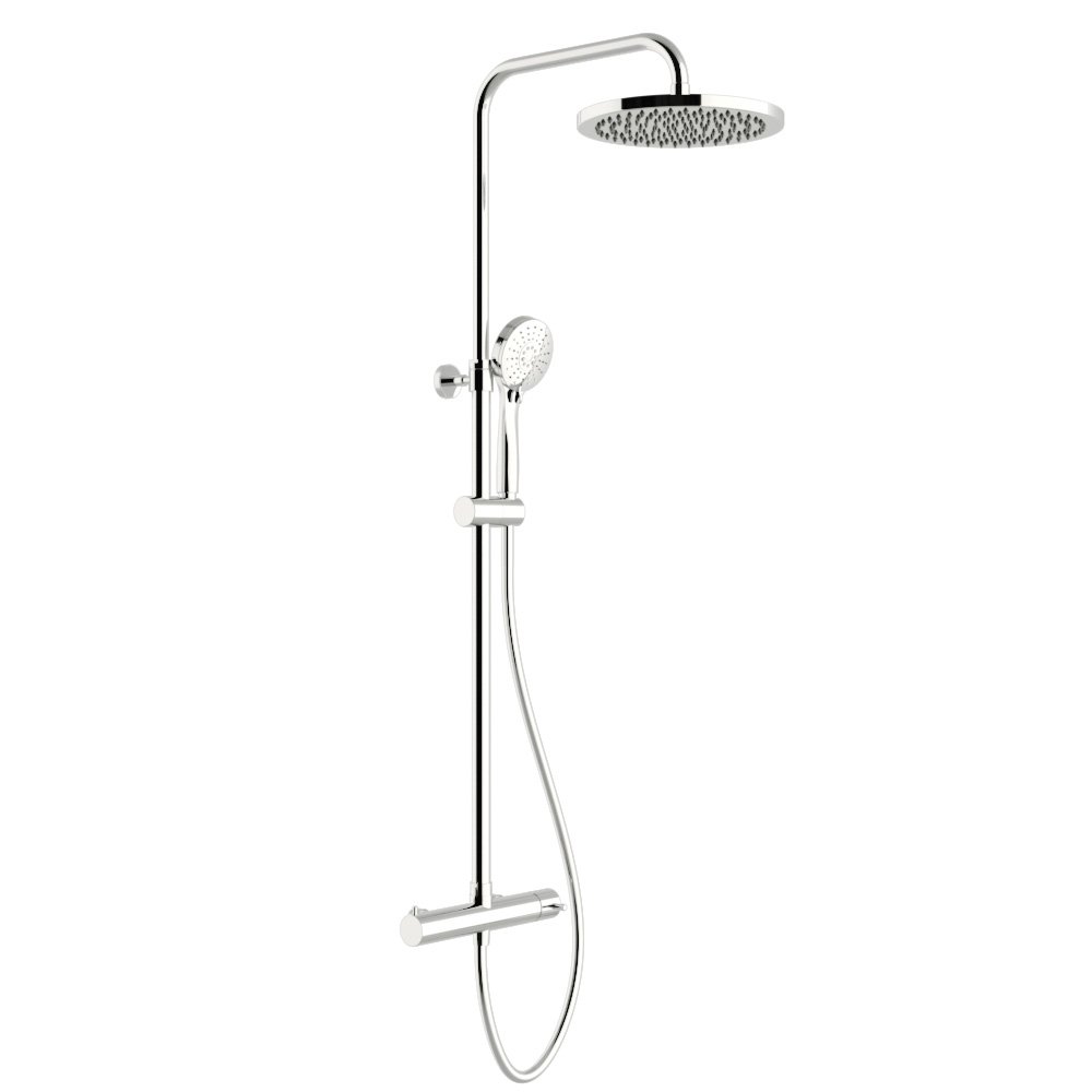 Душевая колонна со смесителем Treemme Thermo S + Shower, ручным и верхним душем диаметром 250 мм — IT5060CCVLZZ