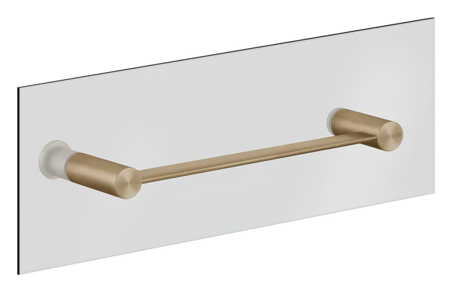 Полотенцедержатель Gessi316, 300 мм, для крепления на стекло, цвет: Warm Bronze Brushed PVD