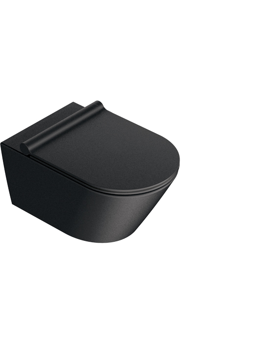 Унитаз подвесной безободковый Catalano Zero Black 55x35 0111550022 (1VS55NRNS)