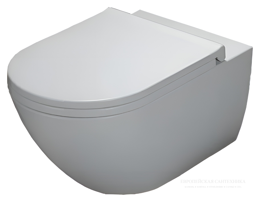 Унитаз Cielo Enjoy 53 подвесной, 350 × 530 мм, Rimless без ободка, цвет: Talco