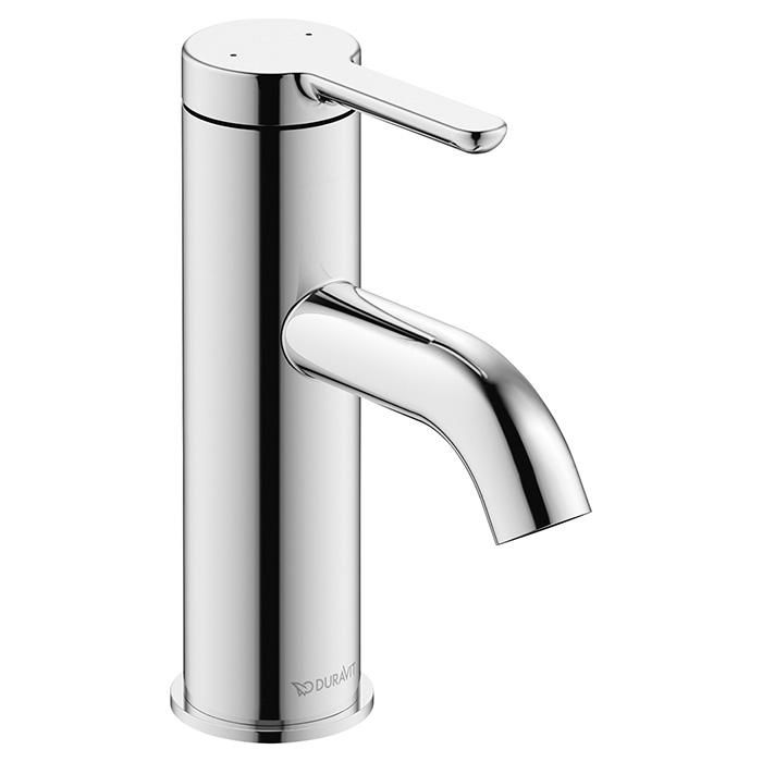Смеситель для раковины Duravit C.1, 1 отв., излив 91мм, цвет: хром