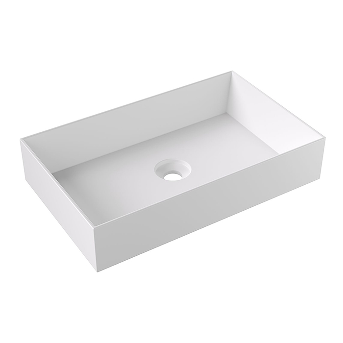 Alice Spy Rectangular Раковина 60x38х12см, накладная, без отв., цвет: белый матовый