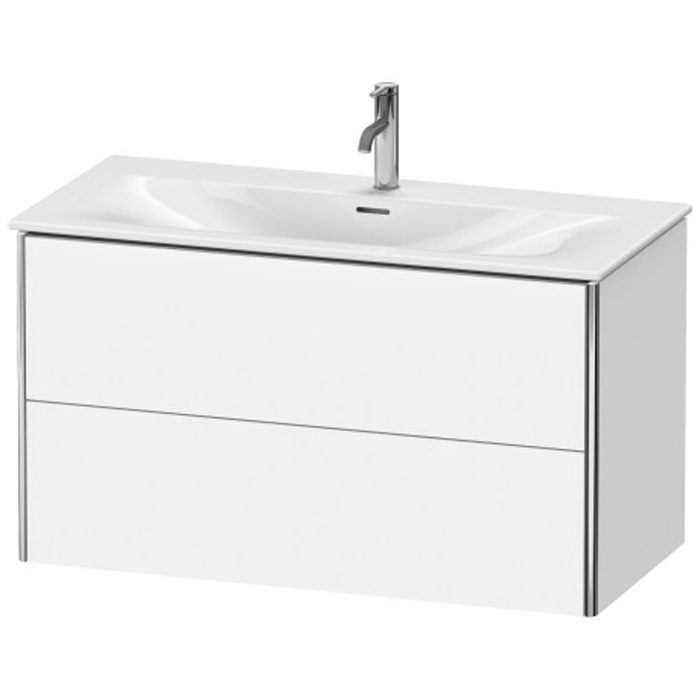 База Duravit XSquare подвесная 101x47.8x56см с раковиной, 2 яшика, цвет: глянцевый белый
