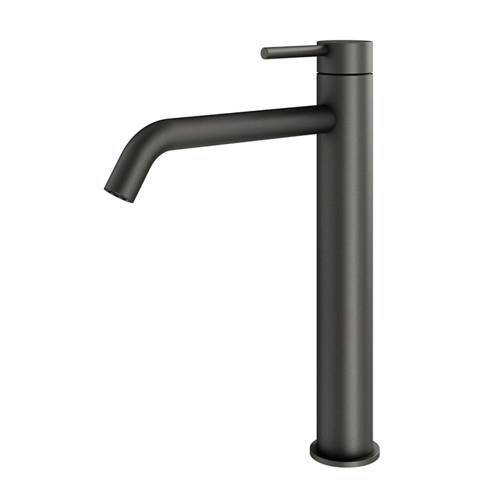 Смеситель для раковины Plumberia Selection IXO, на 1 отв., h28.5см, высокий, цвет: графит