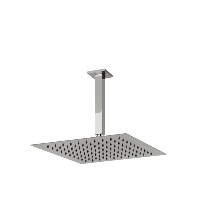 Верхний душ Gessi Emporio shower 30х30см, потолочный, шарнирная, с защитой от известкового налёта, цвет: Mirror Steel