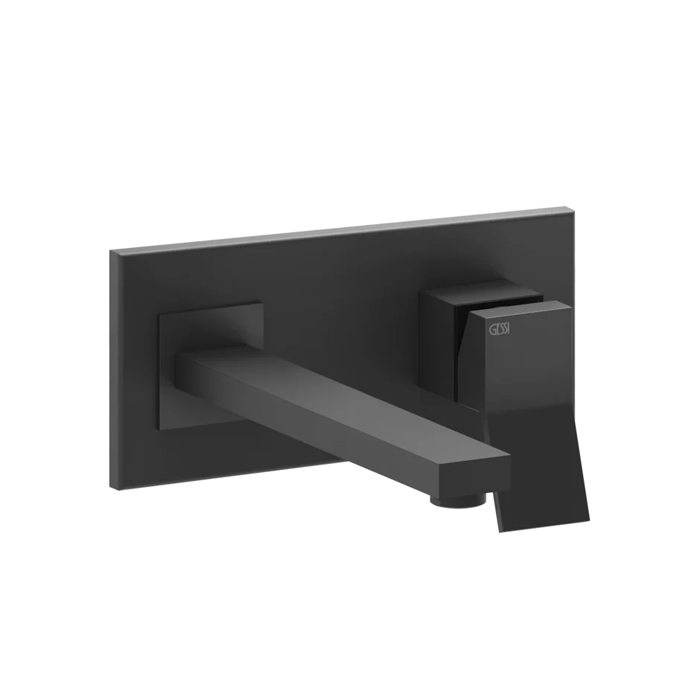 Смеситель для раковины Gessi Rettangolo K, встраиваемый, однорычажный, излив 201мм, внешние части, цвет: Black XL