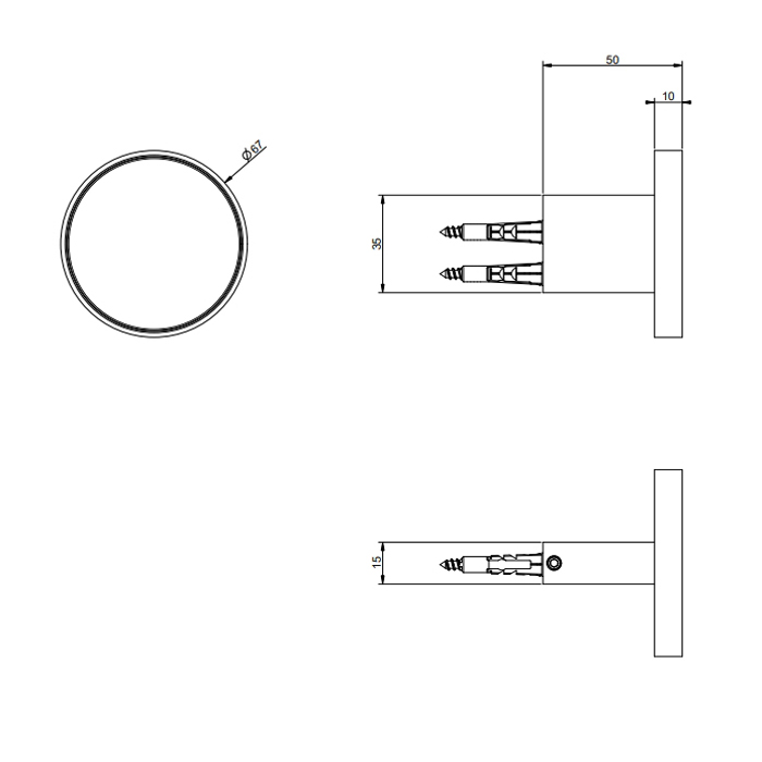 Gessi Origini Крючок настенный, цвет хром