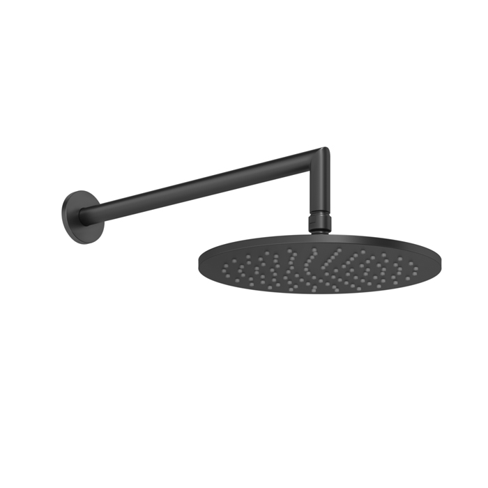 Верхний душ Gessi Anello 25см, с кронштейном, цвет: Black XL
