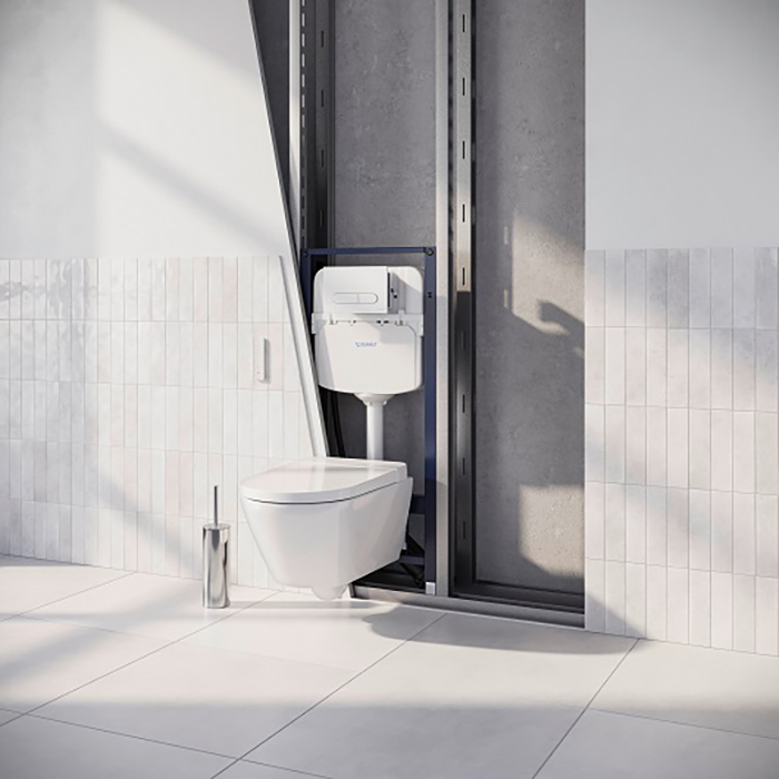 Duravit DuraSystem А2 Beta 100 Клавиша смыва для унитаза, двойной смыв, цвет: хром матовый