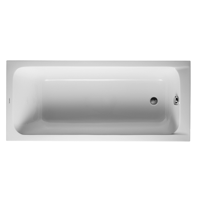 Duravit D-Code Ванна акриловая 170х75x40см, встраиваемая, с 1 наклоном для спины, выпуск в зоне ног, цвет: белый
