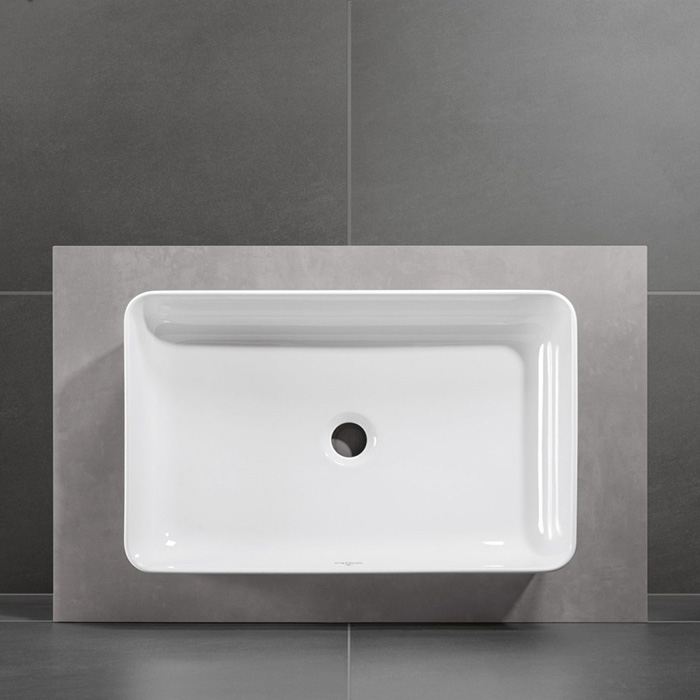 Villeroy&Boch Collaro Раковина накладная 56х36х14.5см, без отв., цвет: альпийский белый