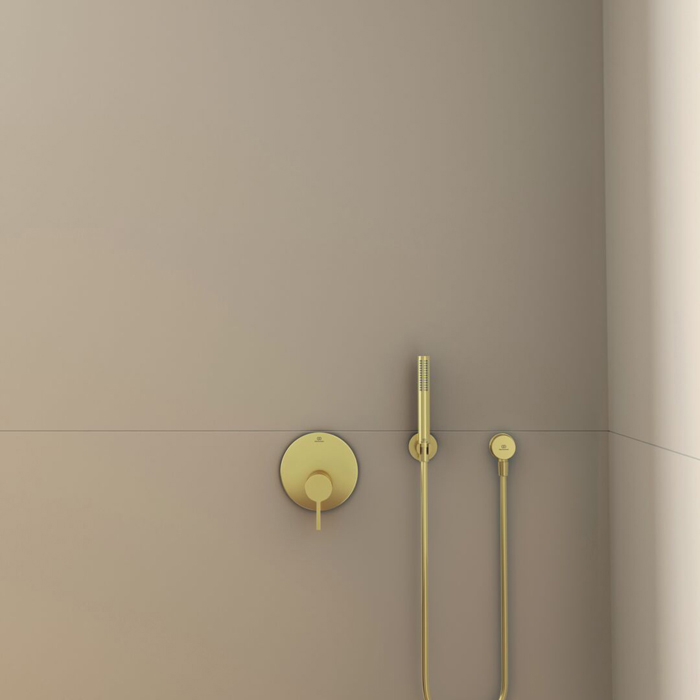 Ideal Standard Joy Смеситель для душа, встраиваемый, цвет: PVD Brushed Gold (Шлифованное Золото)