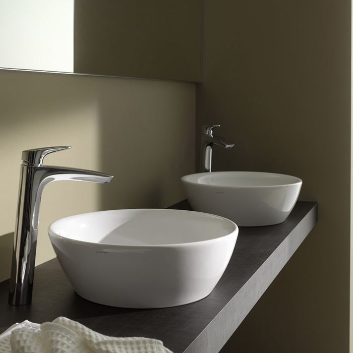 Laufen Pro Раковина накладная 52х39х15см, без отв., c покрытием LCC, цвет: белый